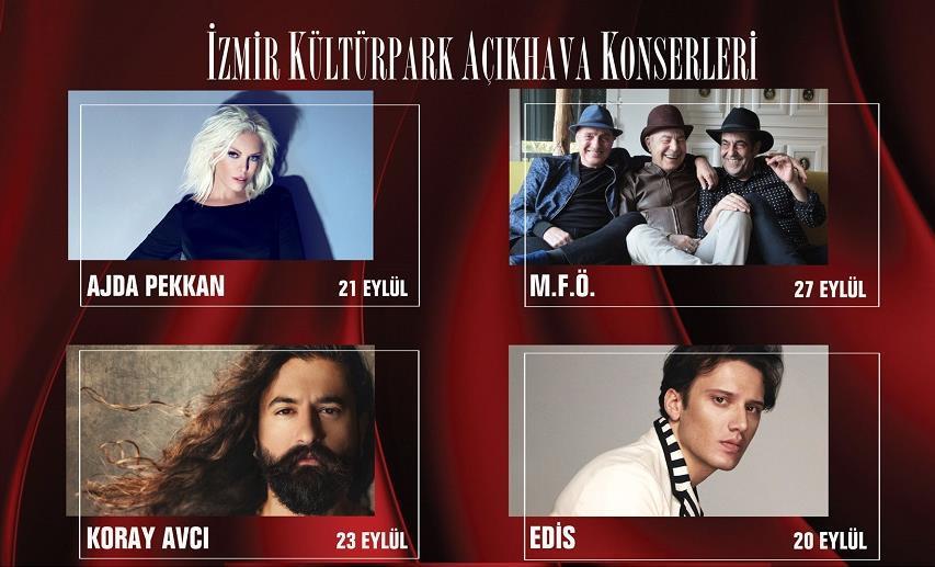 İzmir Kültürpark Konserlerinde Devler Sahnede!